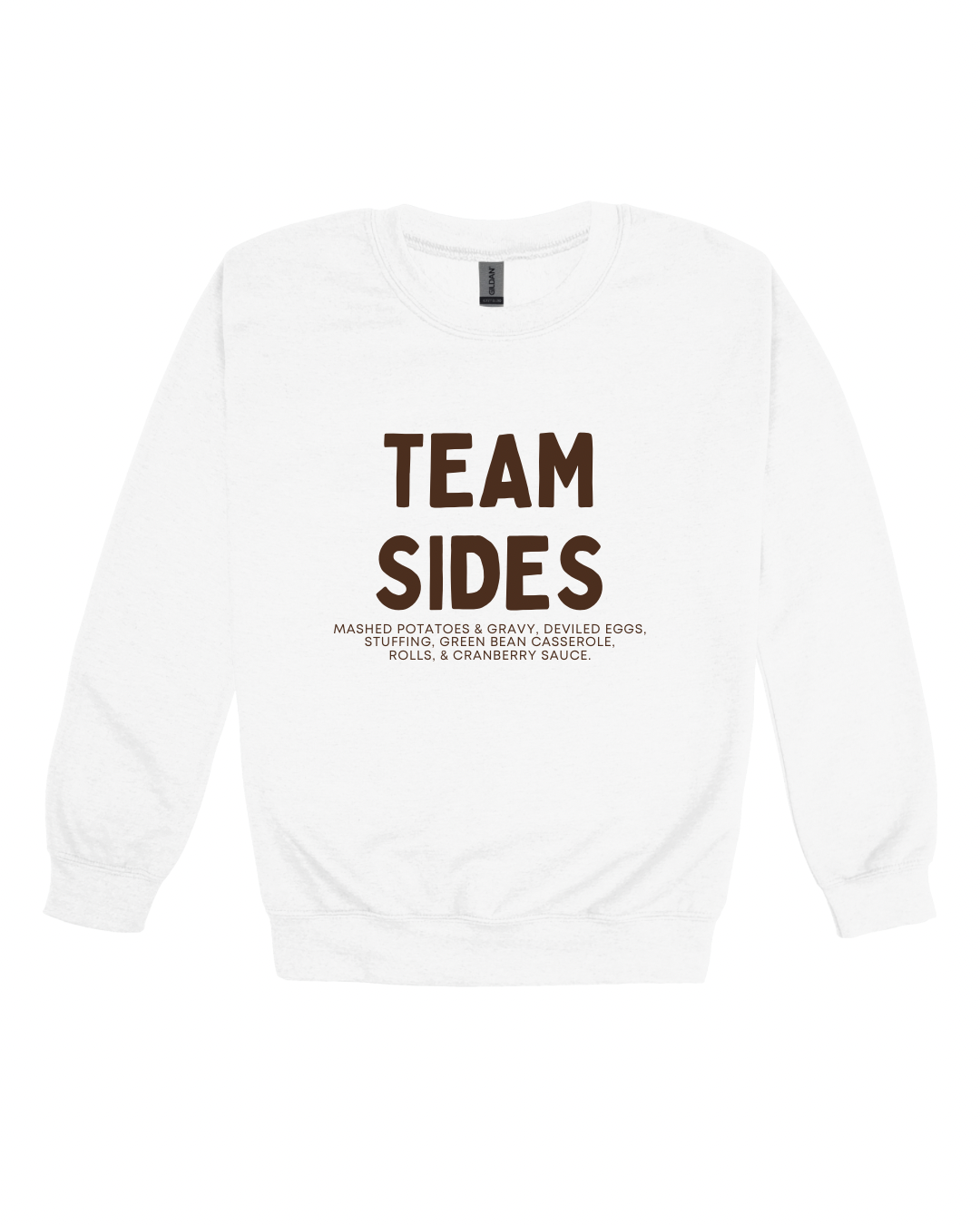 Thanksgiving Team Sides Adult Sweatshirt