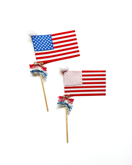 American Flag Pennant Wand