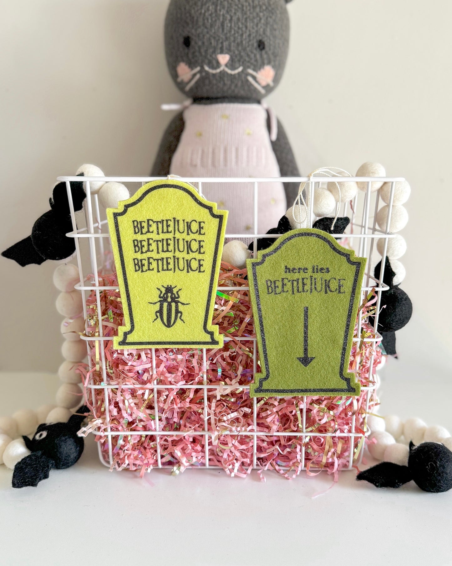 Beetlejuice Tombstone Tag