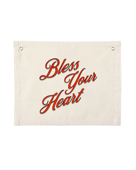 Bless Your Heart Canvas Banner