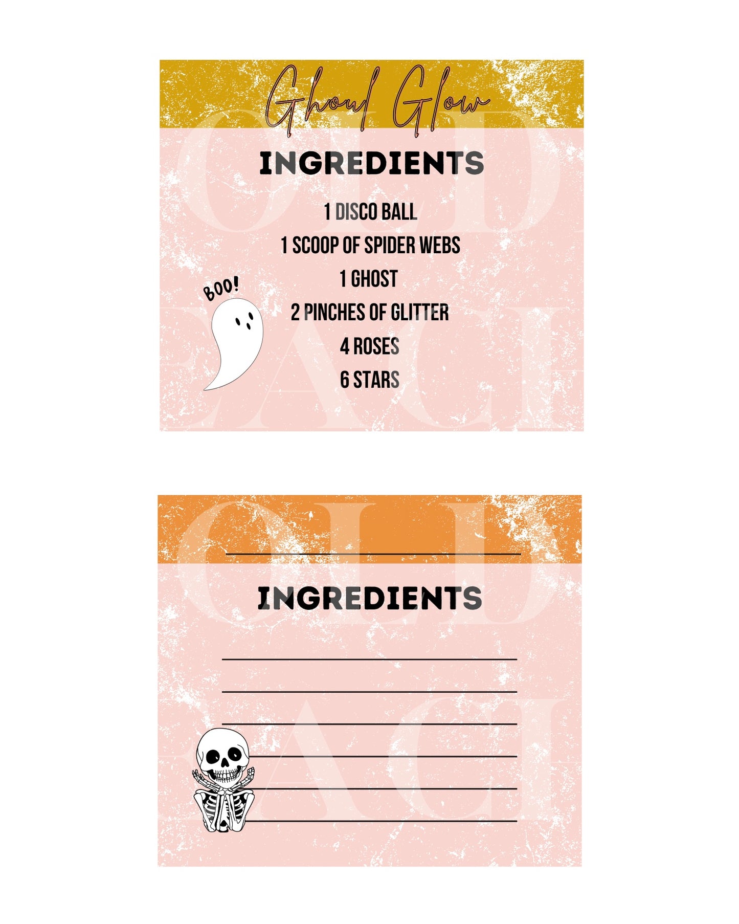 Printable Halloween Alphabet + Potion Cards