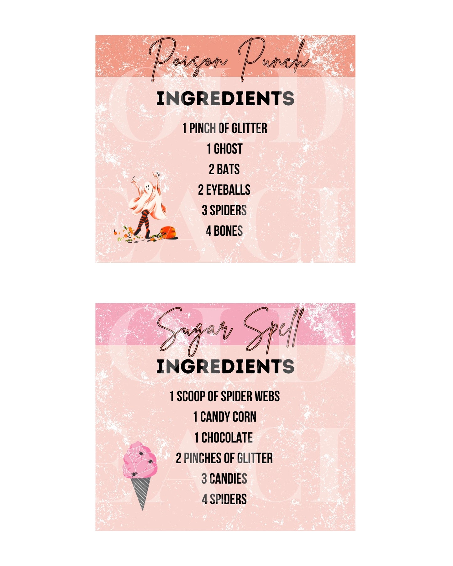 Printable Halloween Alphabet + Potion Cards