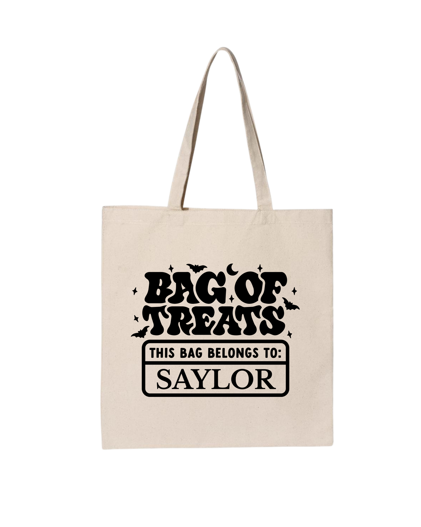 Trick Or Treat Personalized Tote Bag