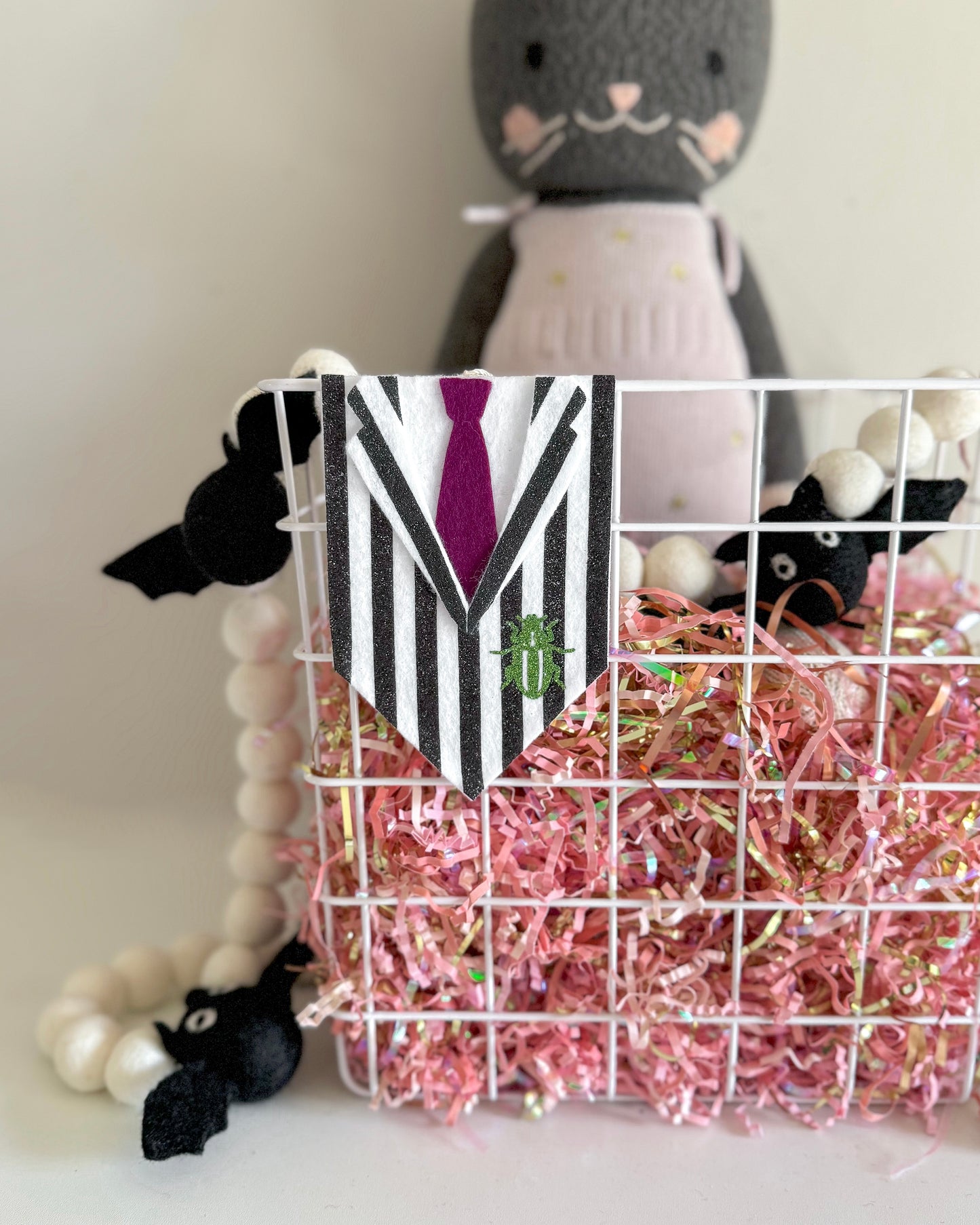 Beetlejuice Suit Tag