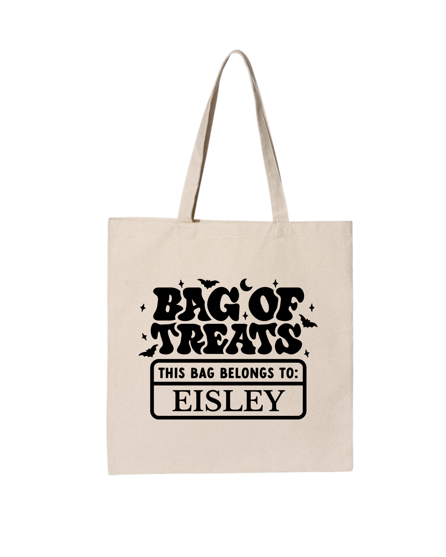 Trick Or Treat Personalized Tote Bag
