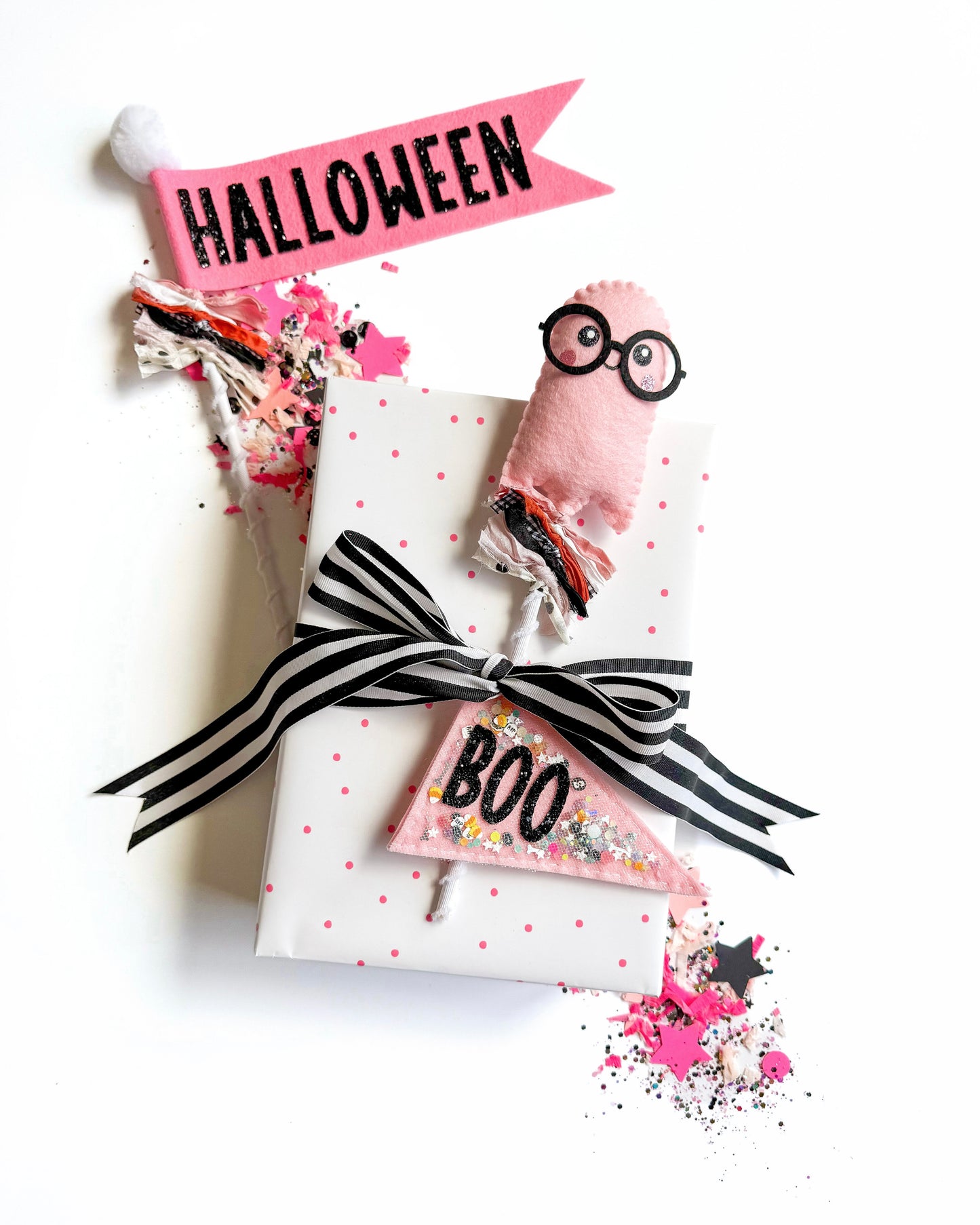 Boo Confetti Gift Tag
