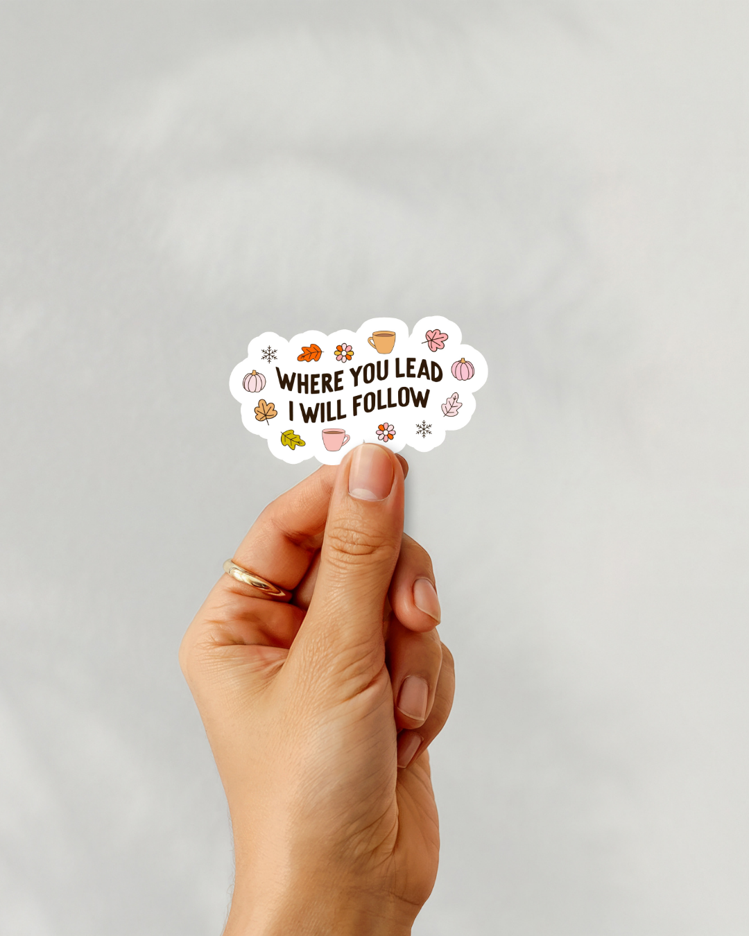Gilmore Girls Where You Lead Vinyl Sticker
