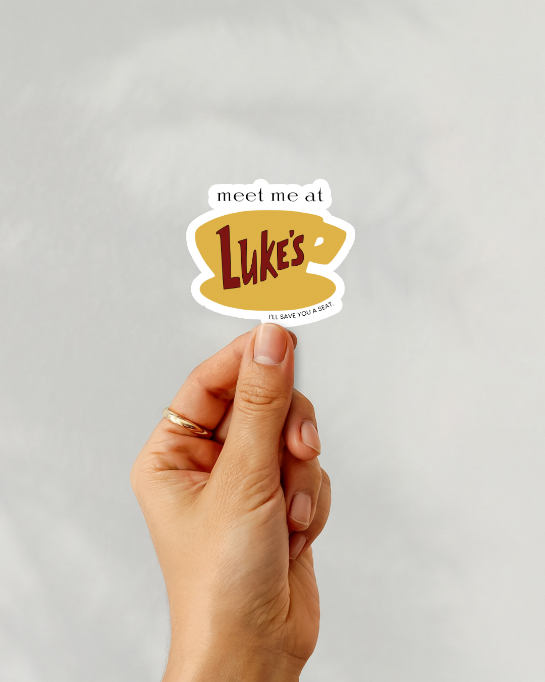 Gilmore Girls Meet Me At Luke’s Vinyl Sticker