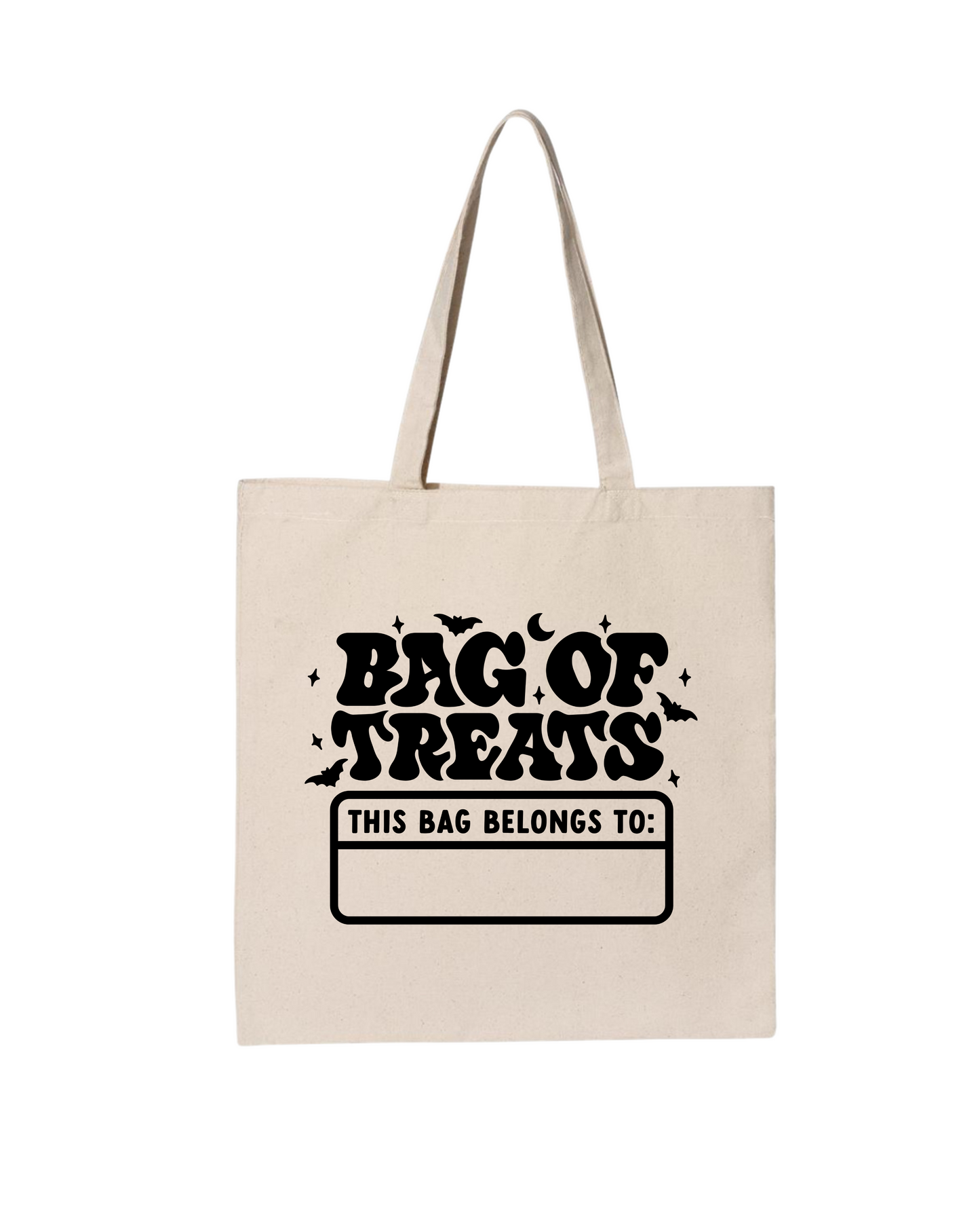 Trick Or Treat Personalized Tote Bag