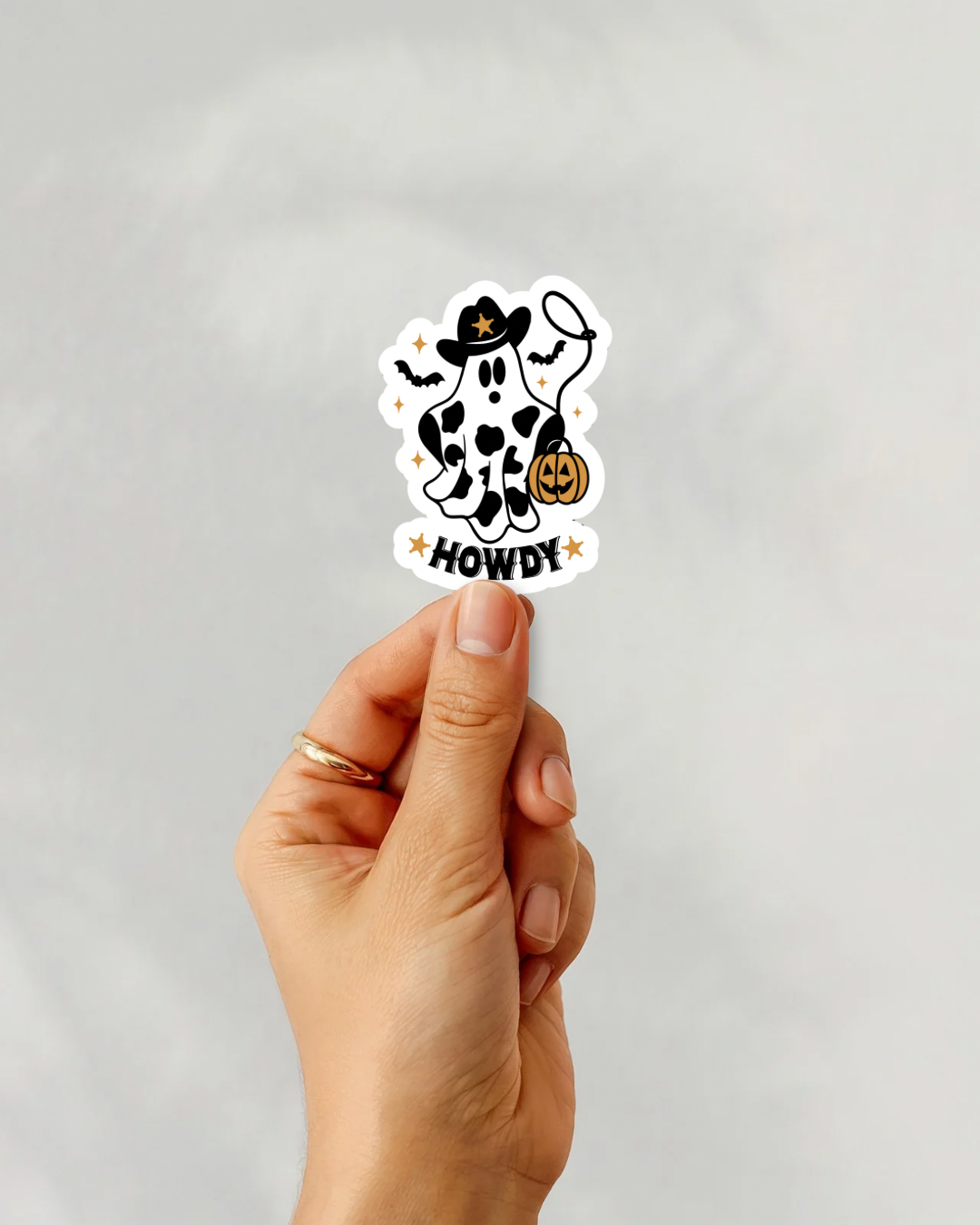 Howdy Ghost Vinyl Sticker