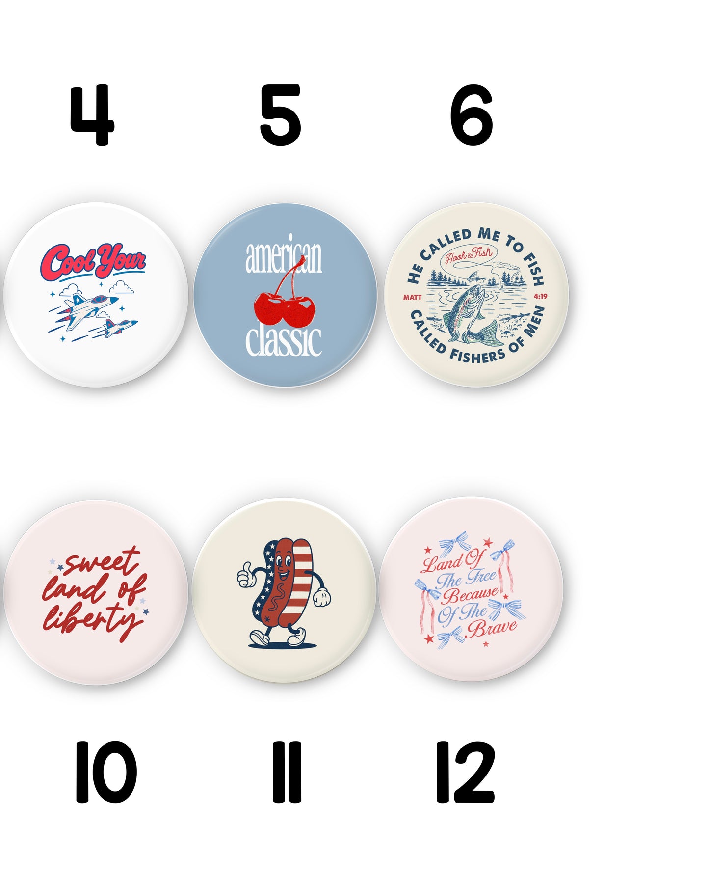 4th of July Button