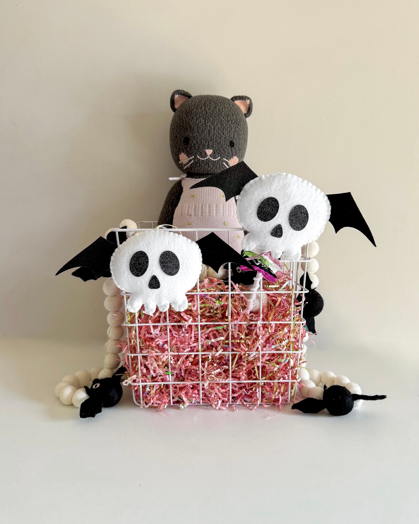 Beetlejuice Bat Skull Tag/Wand