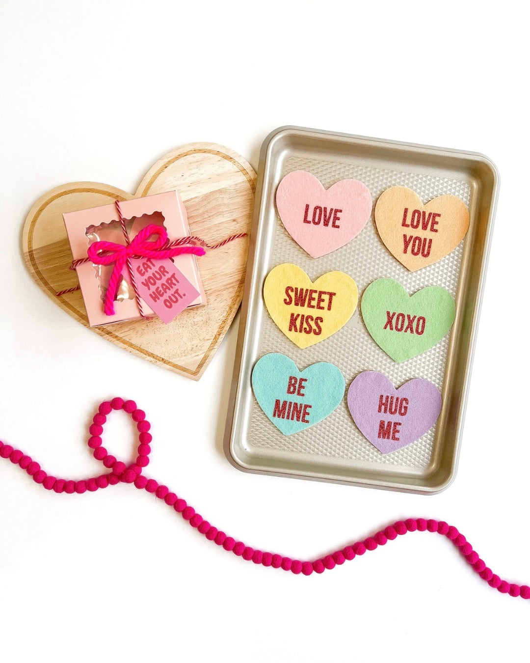 Conversation Heart Play Cookies