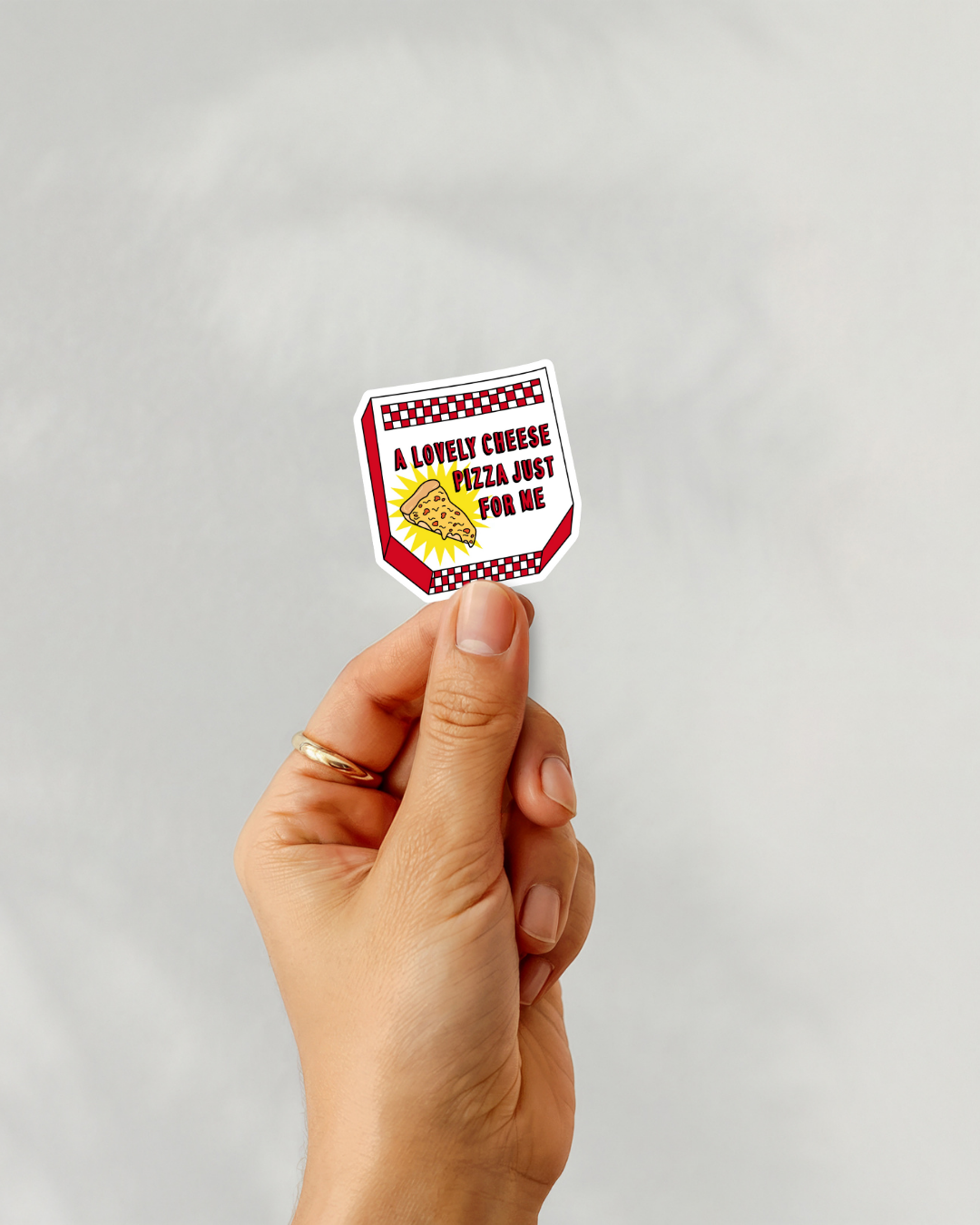 Home Alone Cheese Pizza Vinyl Sticker