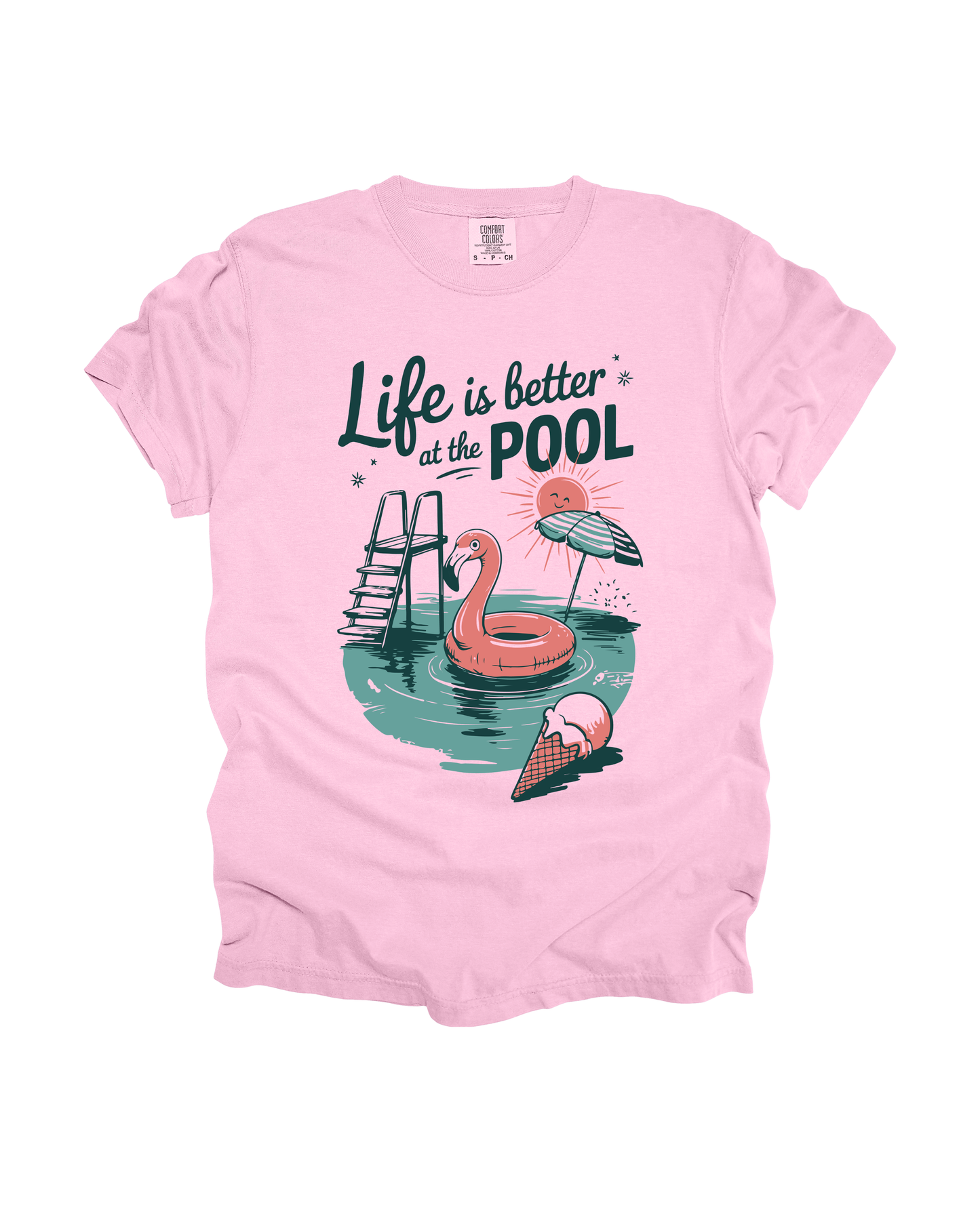 Life Is Better At The Pool Adult Tee