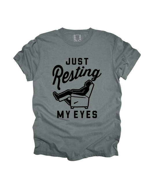 Just Resting My Eyes Adult Tee