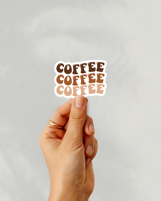 Gilmore Girls Coffee Coffee Coffee Vinyl Sticker