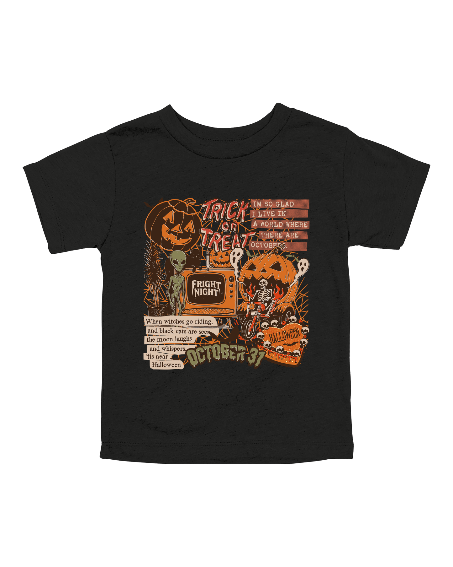Vintage Halloween Collage Youth Tee