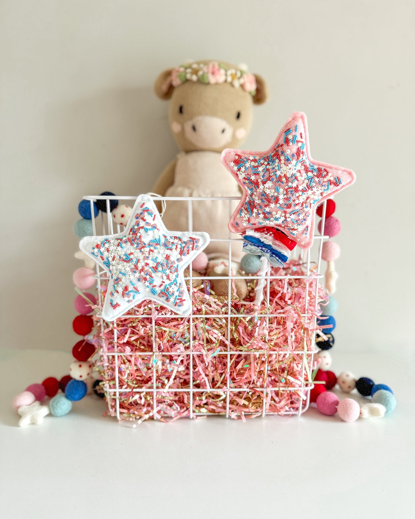 Star Confetti Tag/Wand