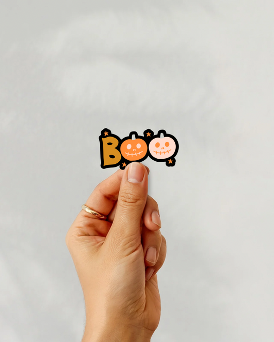 Boo Vinyl Sticker