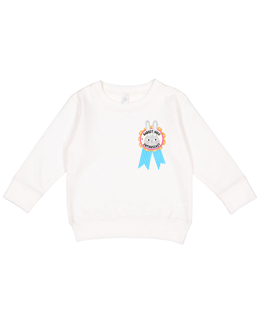 Rabbit Hole Enthusiast Toddler Sweatshirt