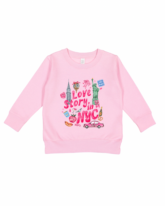 Love Story In NYC Toddler Sweatshirt