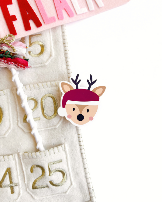 Christmas Reindeer Vinyl Sticker