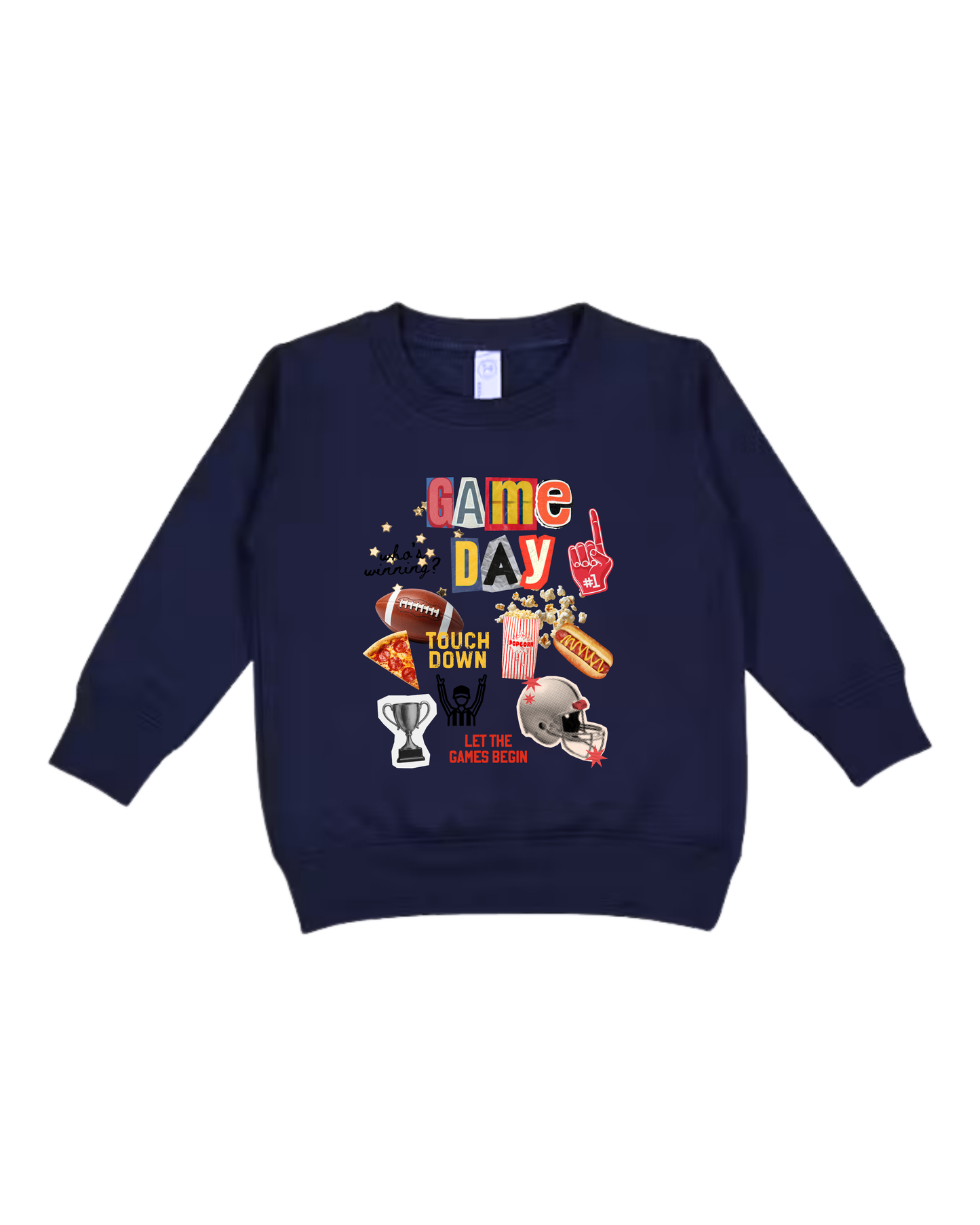 Game Day Collage Toddler Sweatshirt