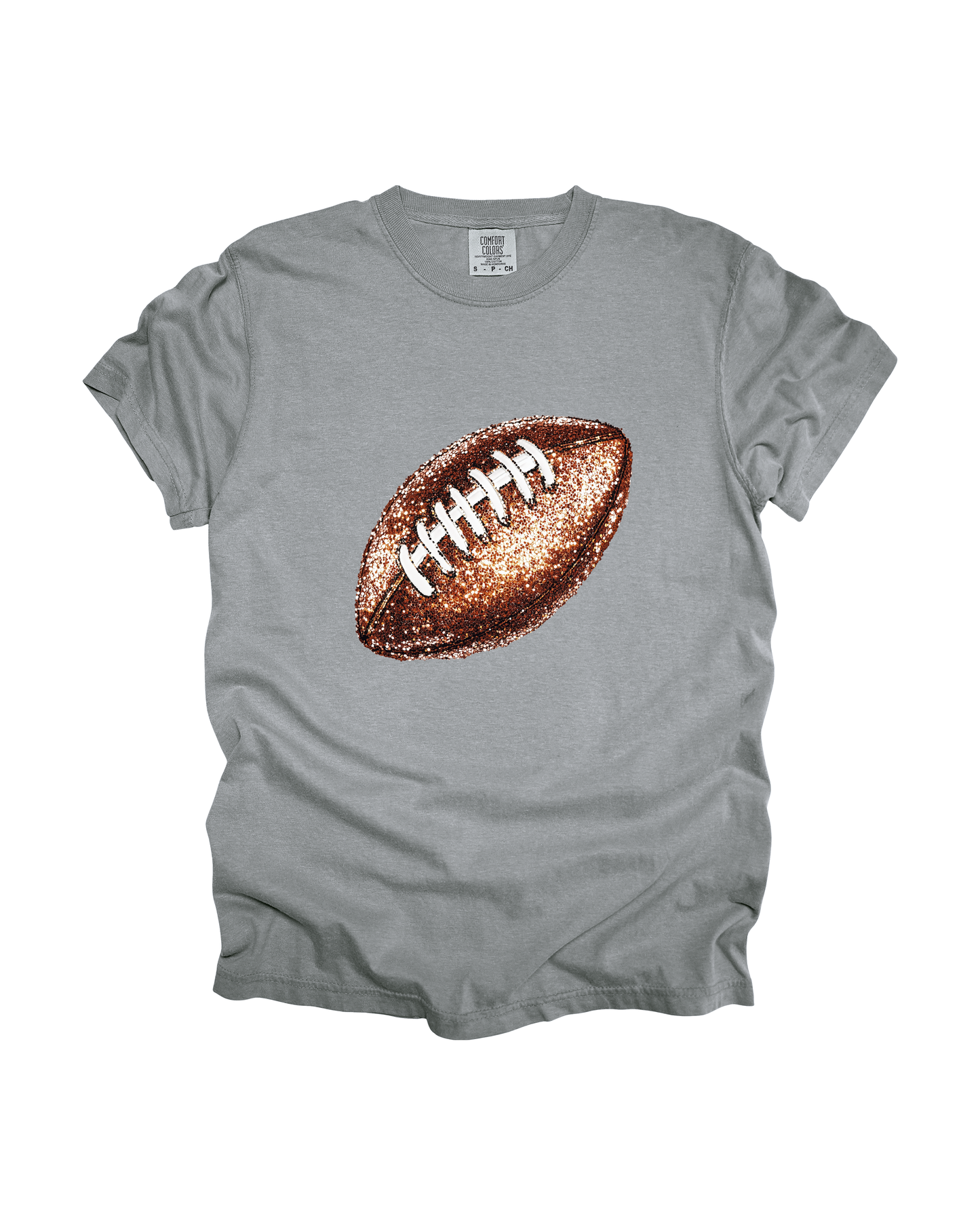 Sequin Football Adult Tee