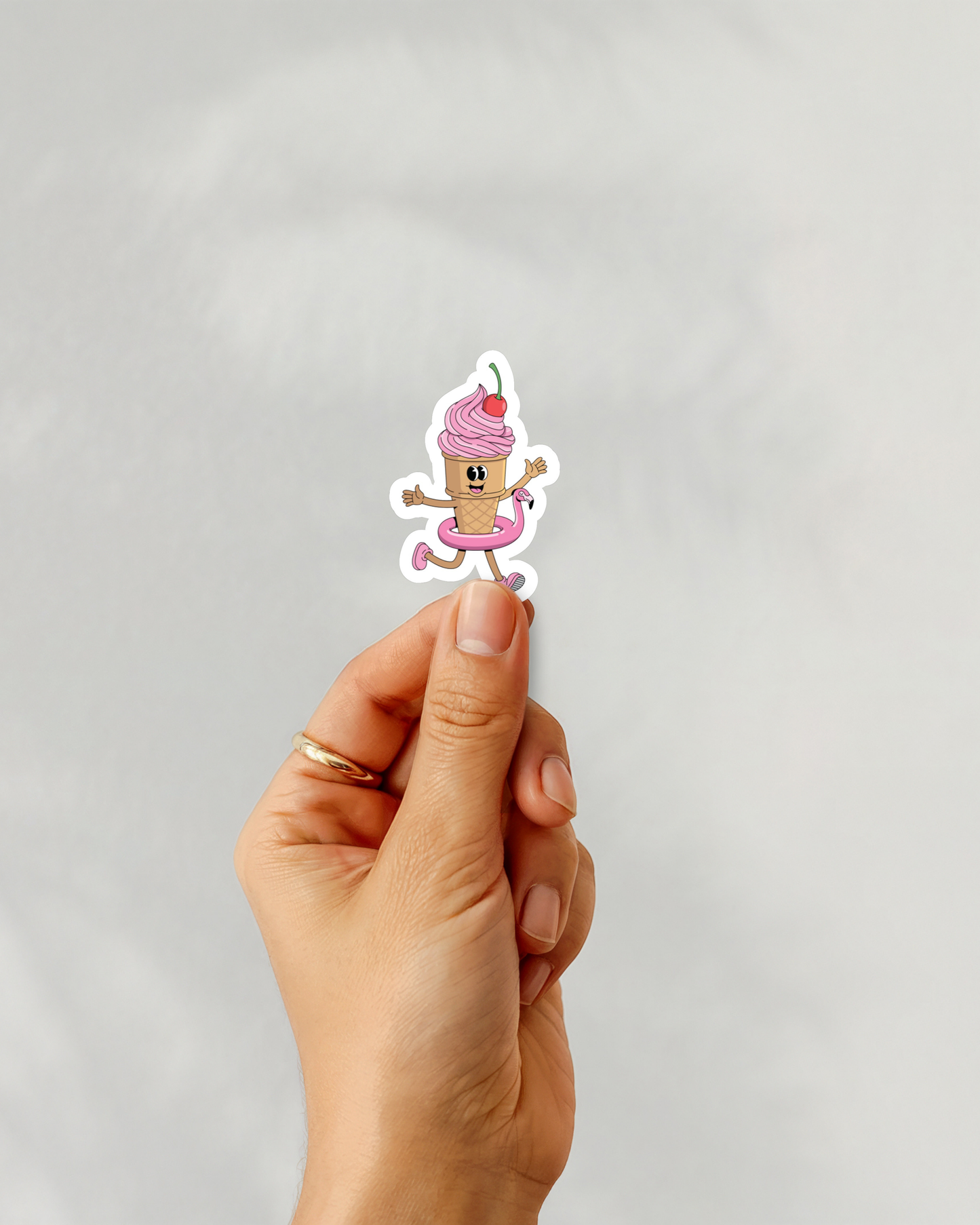 Ice Cream Vinyl Sticker