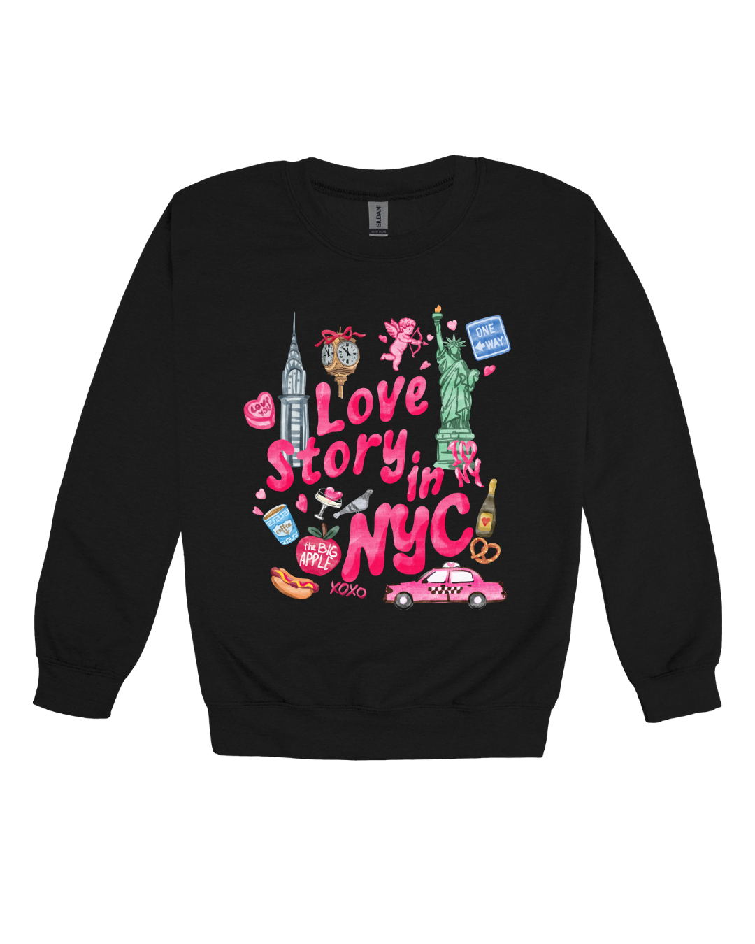 Love Story In NYC Adult Sweatshirt