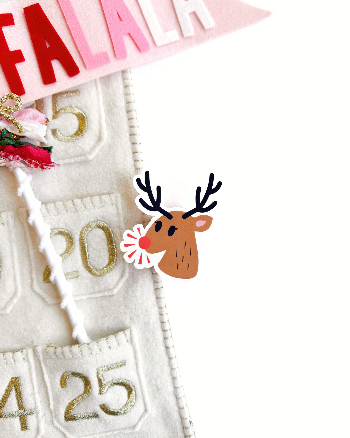 Christmas Rudolph Vinyl Sticker