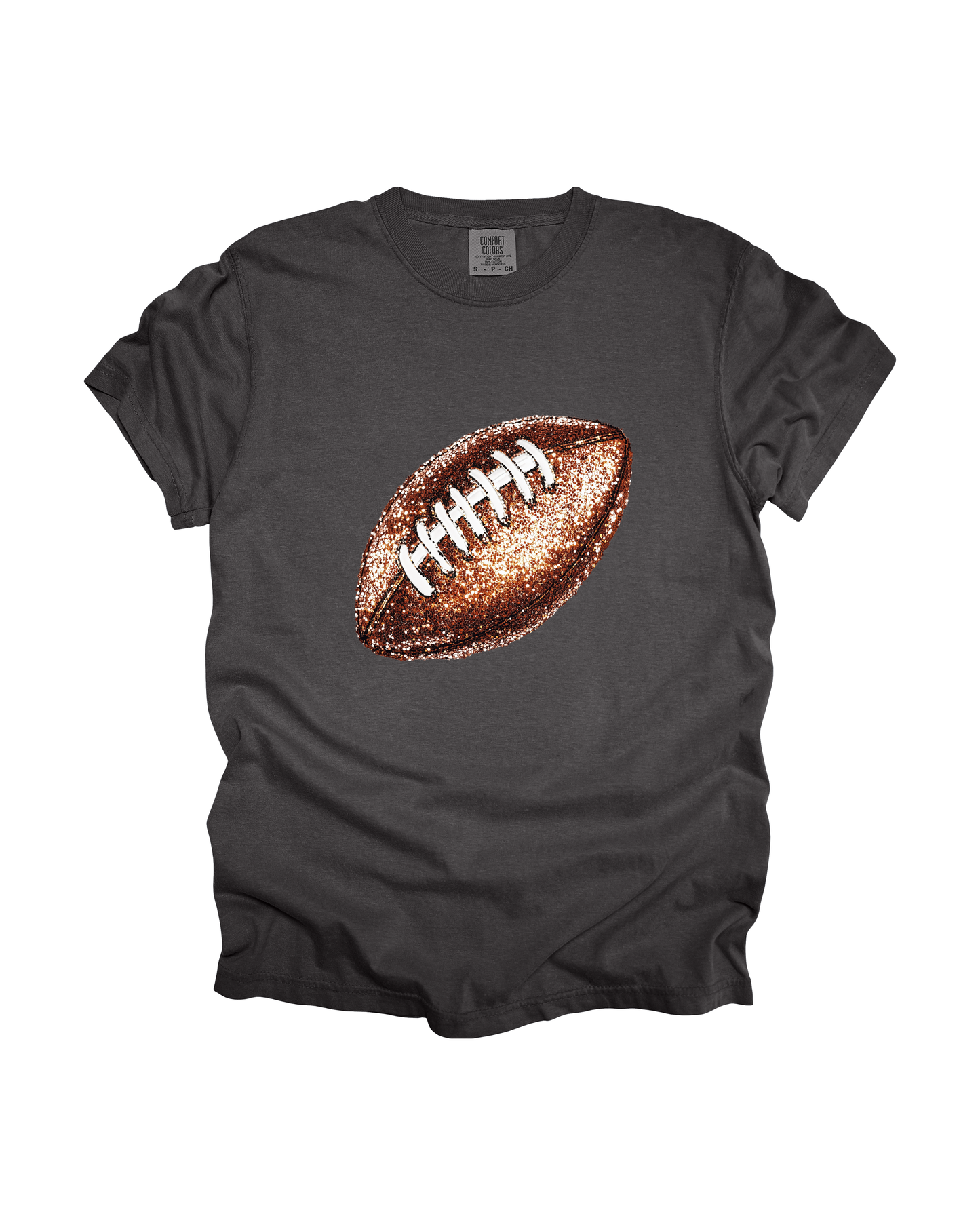 Sequin Football Adult Tee