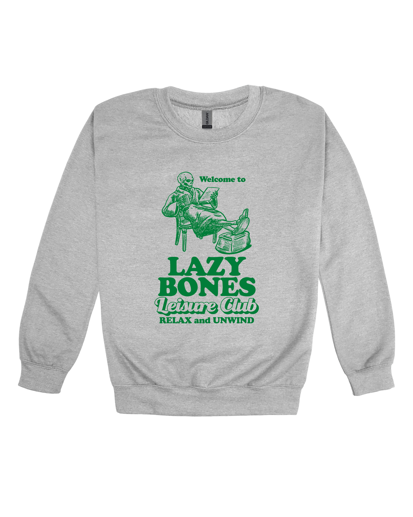 Lazy Bones Leisure Club Adult Sweatshirt