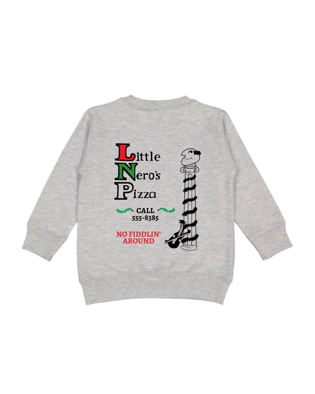 Little Nero’s Pizza Toddler Sweatshirt