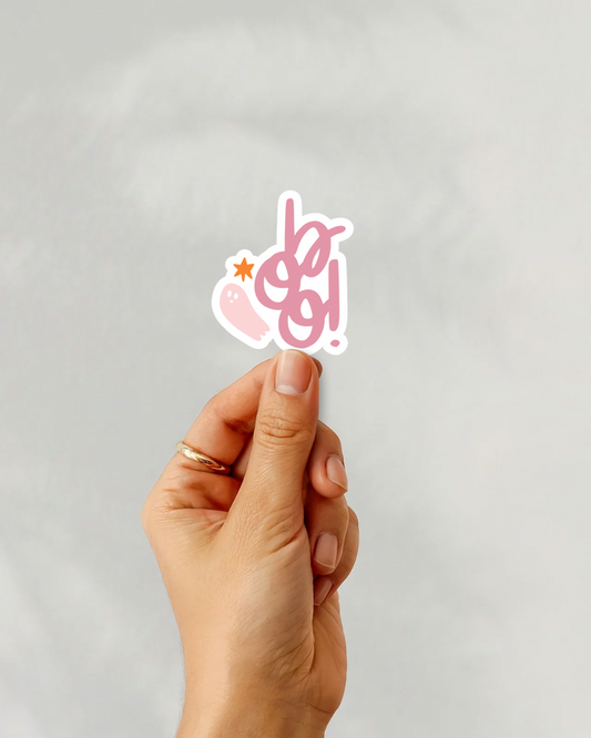 Boo Vinyl Sticker