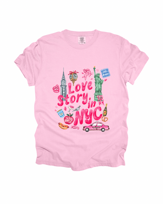 Love Story In NYC Adult Tee