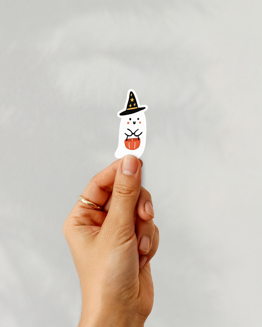 Whimsy Ghost Vinyl Sticker