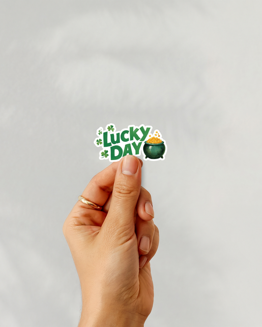 Lucky Day Vinyl Sticker