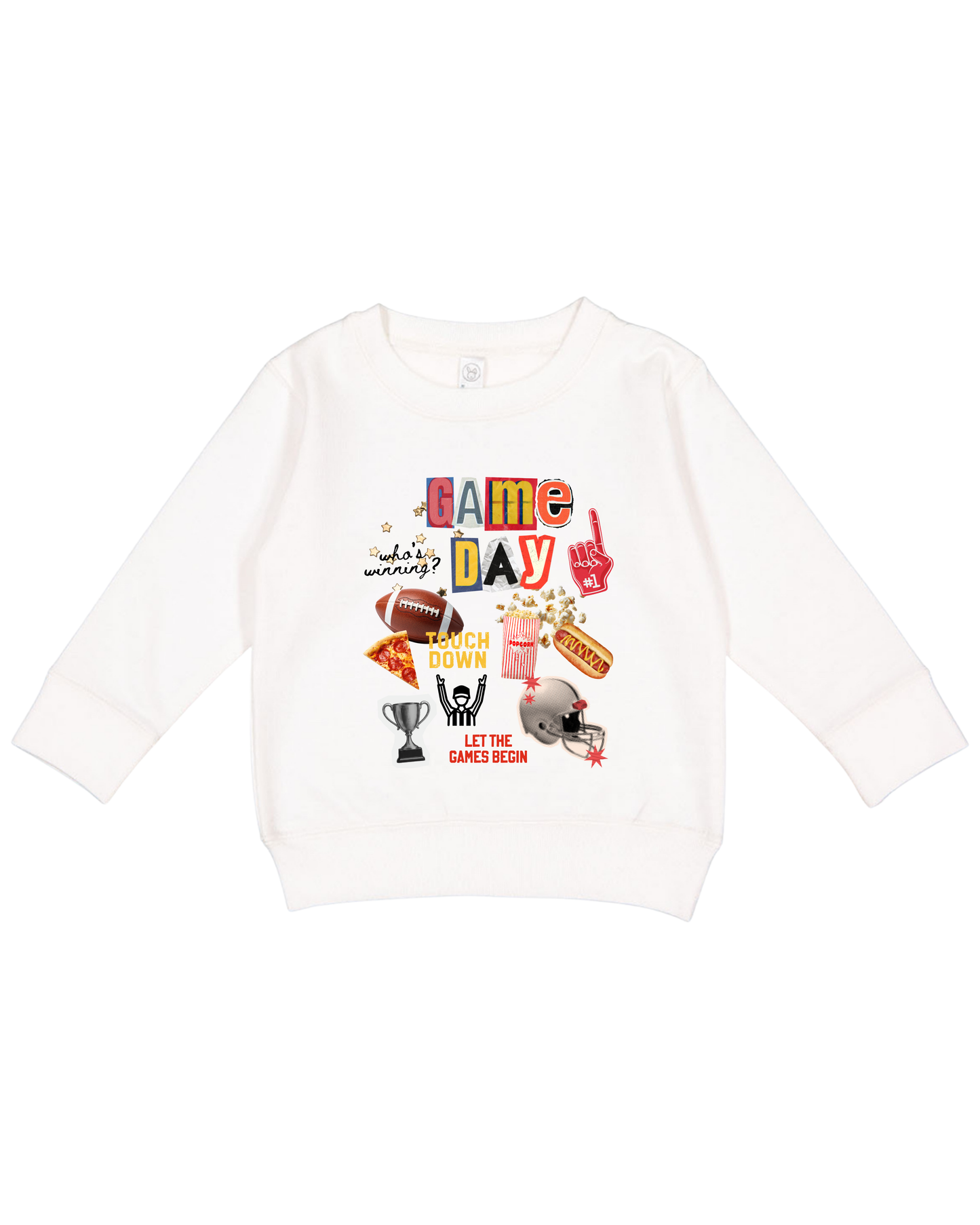 Game Day Collage Toddler Sweatshirt
