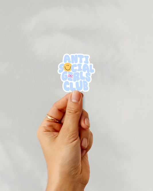 Antisocial Girls Club Vinyl Sticker