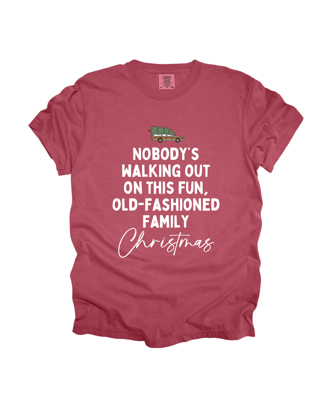 Old-Fashioned Family Christmas Adult Tee