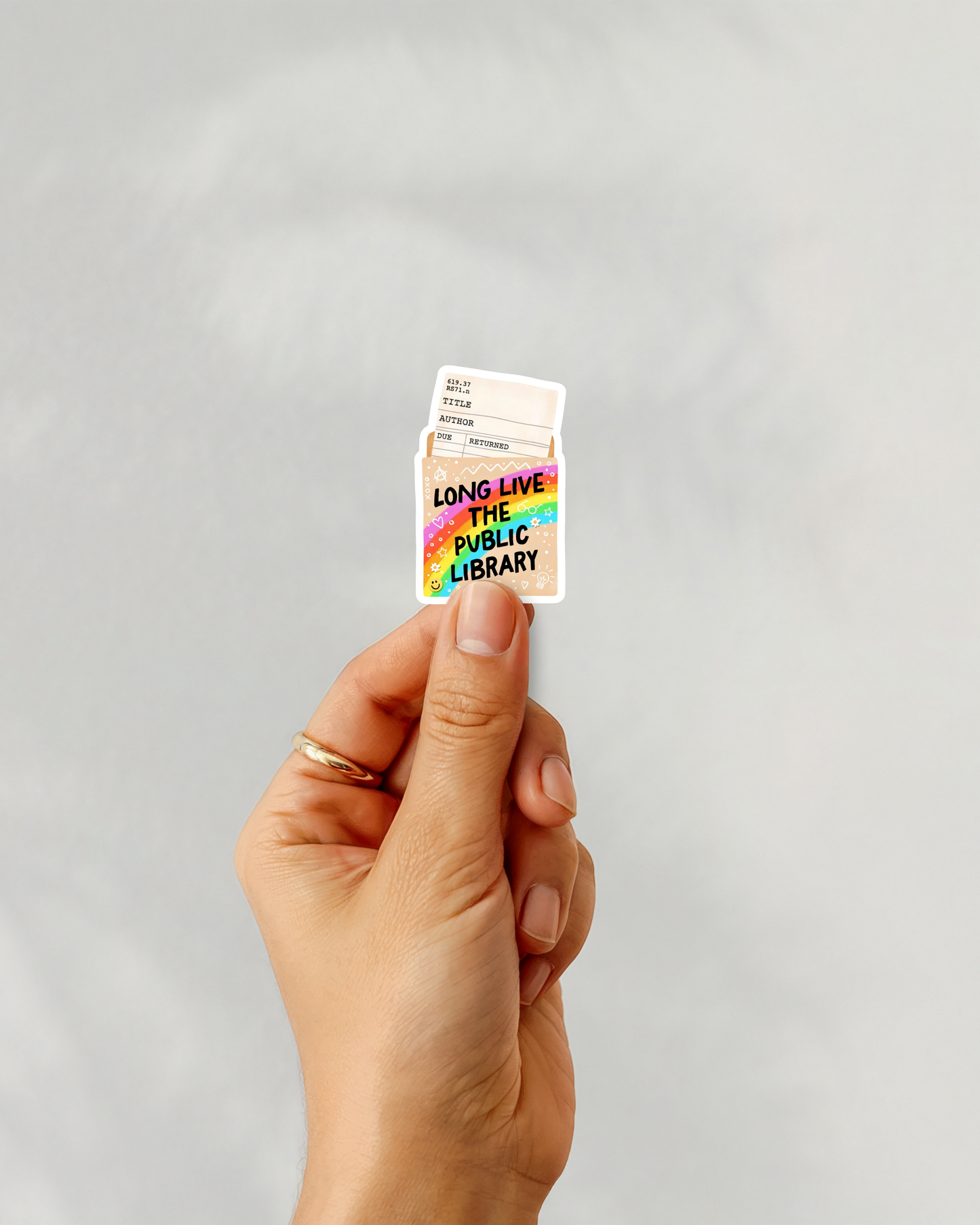 Long Live The Public Library Vinyl Sticker