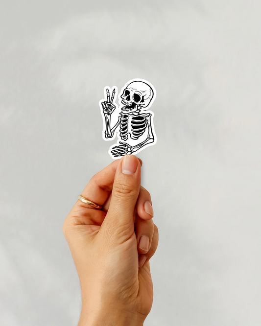 Skeleton Vinyl Sticker