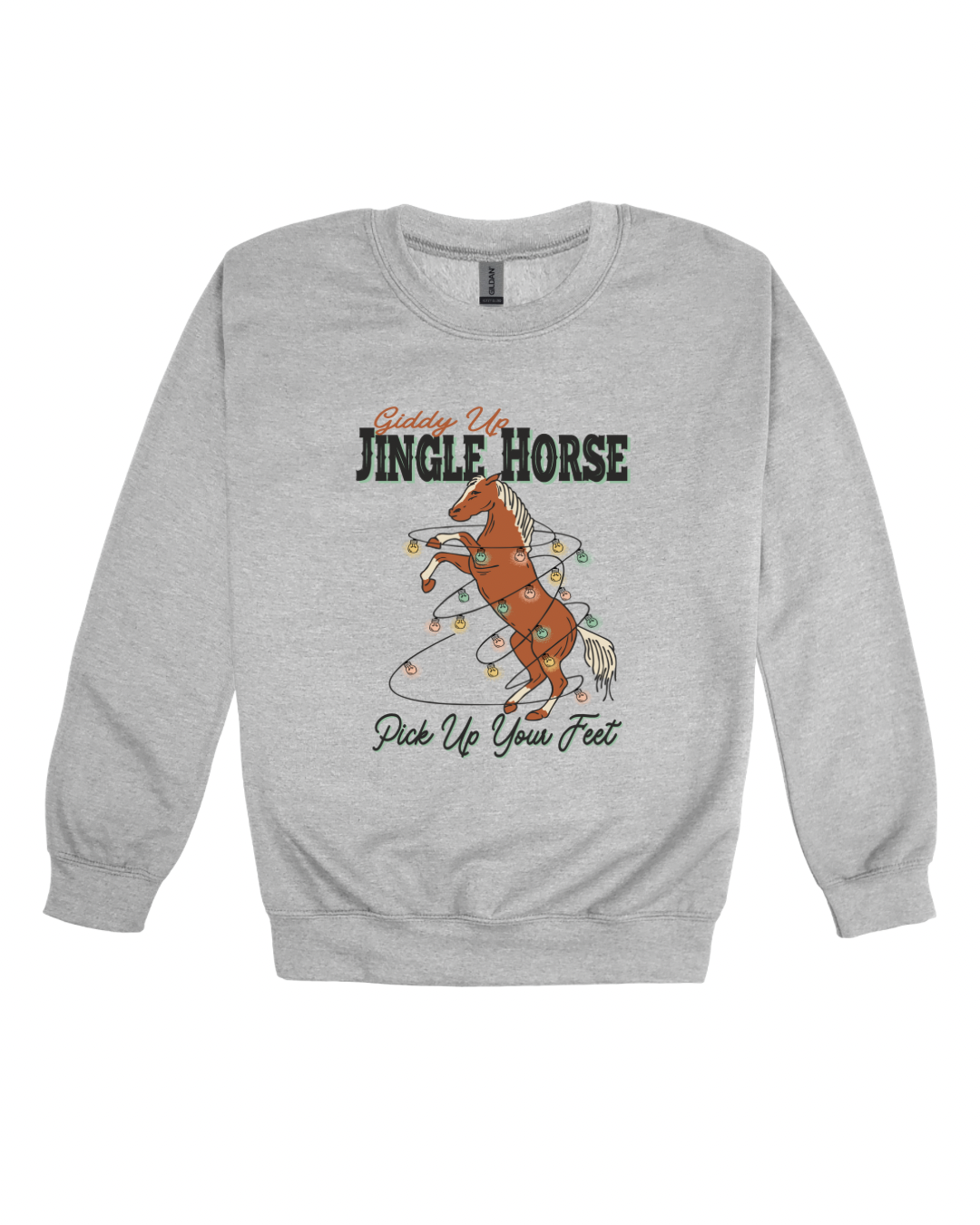Giddy Up Jingle Horse Youth Sweatshirt