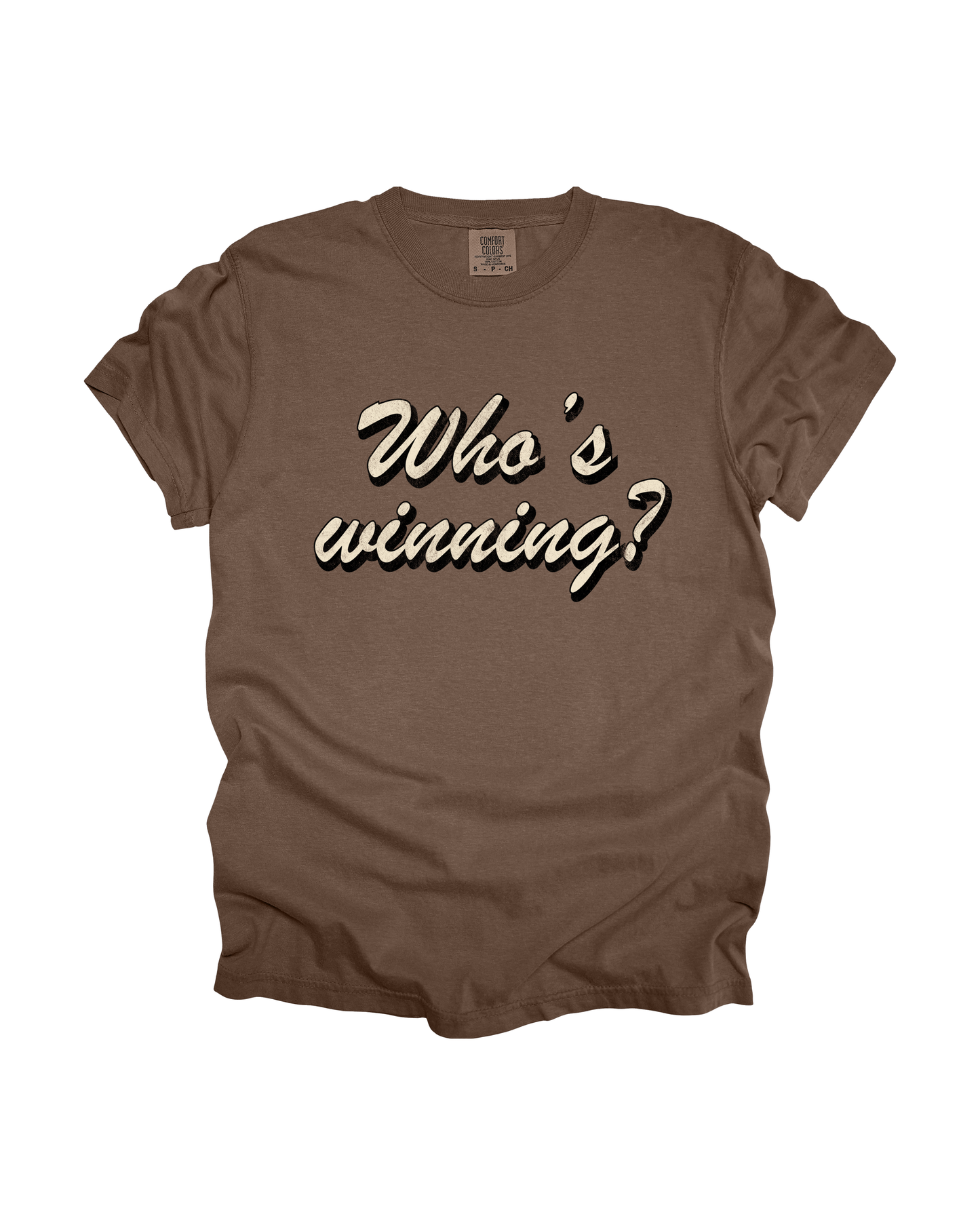 Who's Winning Adult Tee