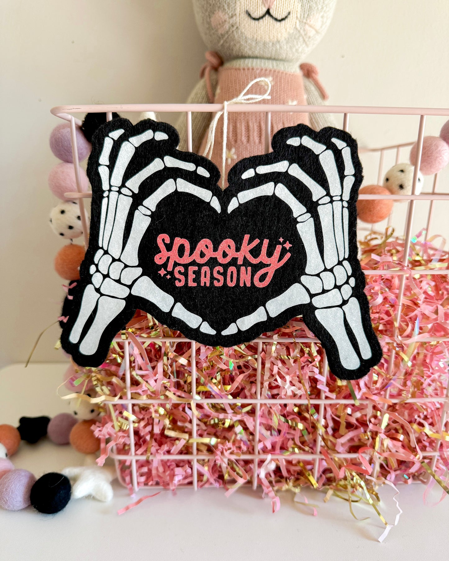 Spooky Season Skeleton Tag