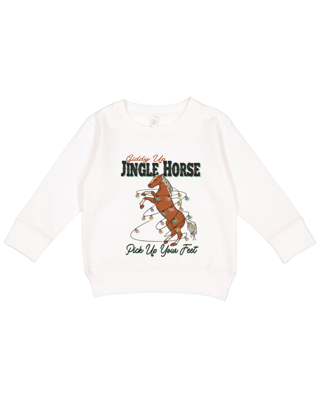 Giddy Up Jingle Horse Toddler Sweatshirt