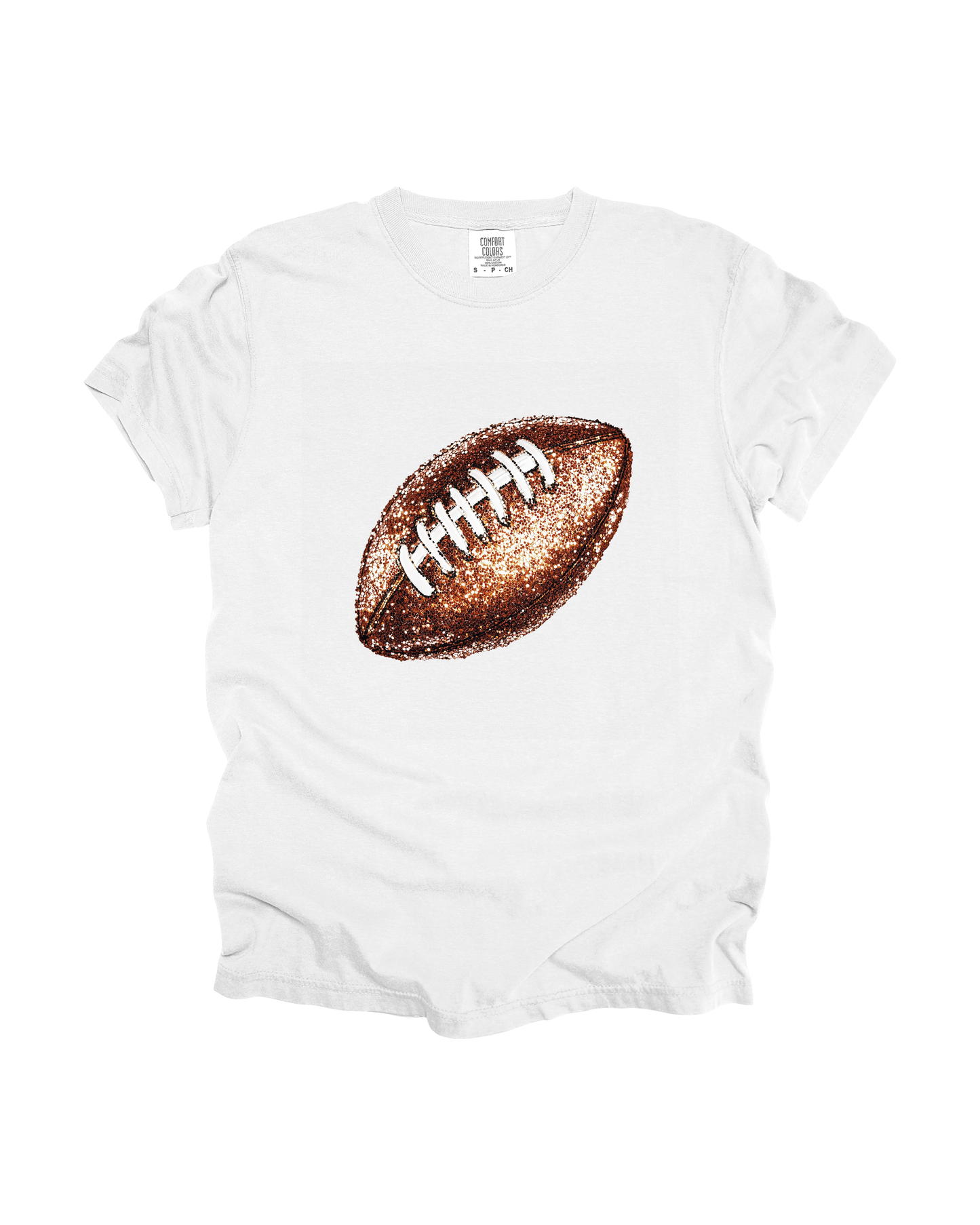 Sequin Football Adult Tee