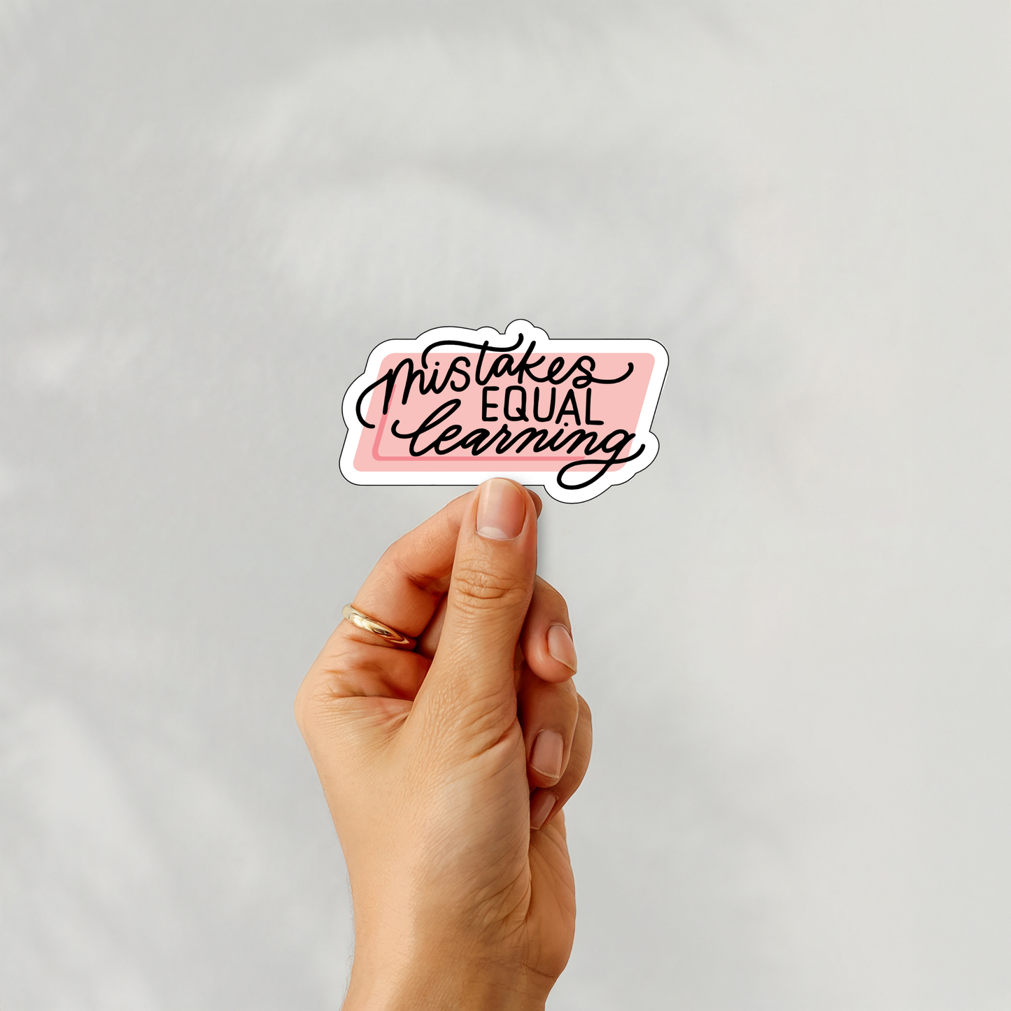Mistakes Equal Learning Vinyl Sticker